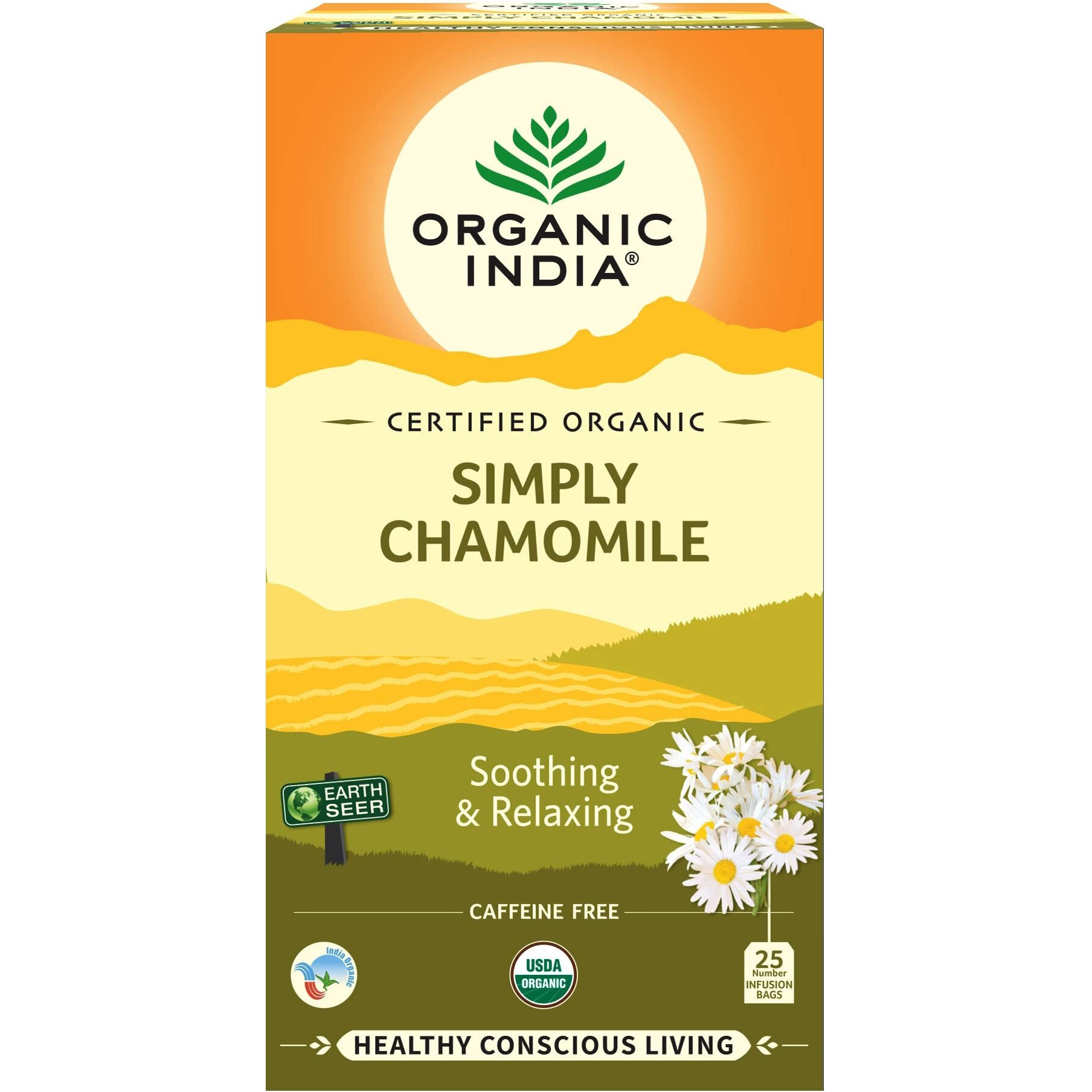 Organic India Simply Chamomile 25 Tea bags (Pack of 1)