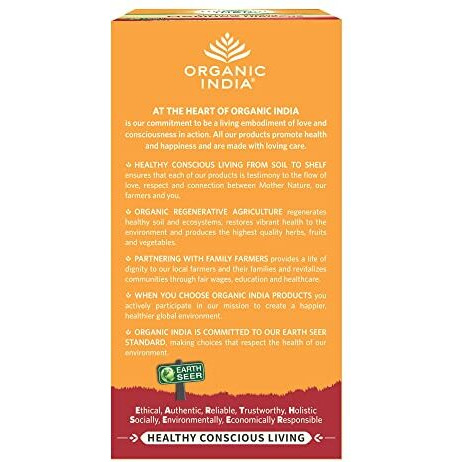 ORGANIC INDIA Moringa Hibiscus 25 Tea bags (Pack of 1)