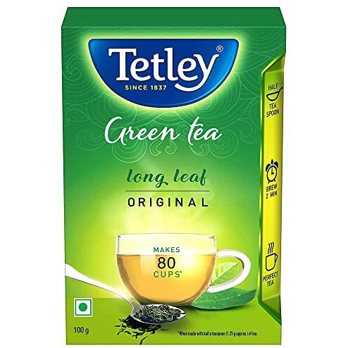 Tetley Long Leaf Green Tea, 100gram, Loose Leaf