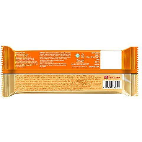 Britannia Treat Crme Wafers - Orange Flavoured Wafer Biscuit | 55 gm