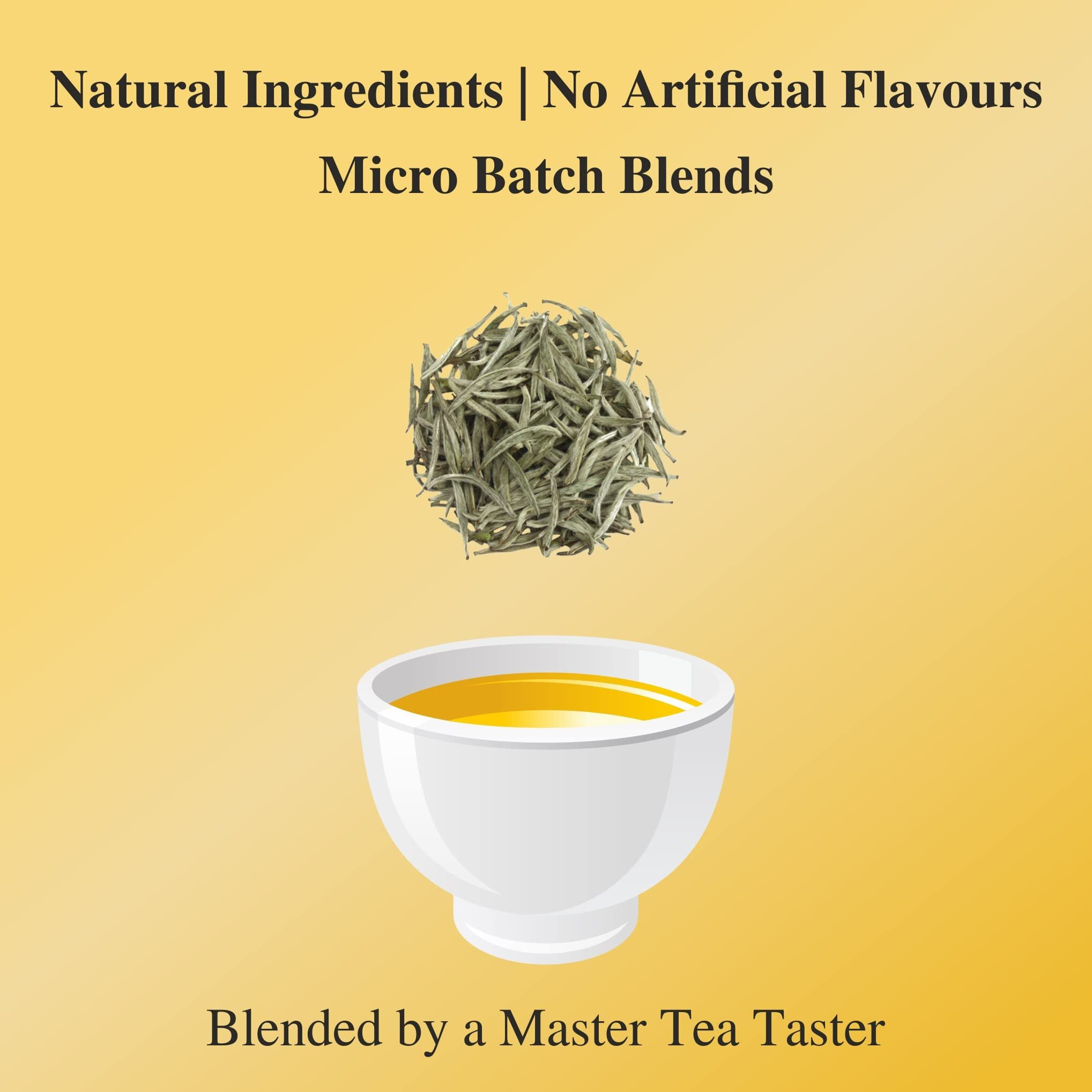 SAN-CHA Tea Boutique,Super White Tea (25X3 Cups),Pure Tea Buds,Worlds Healthiest Tea,Limited Edition White Tea,Silver Needles White Tea,Organic Darjeeling White Tea,Natural Tea, Loose Leaves, 25 Mg