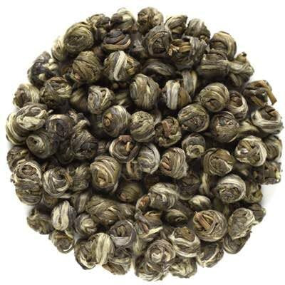 SAN-CHA Tea Boutique, Jasmine Pearls Tea (50Cups+) Dragon Pearls Green Tea, Best Jasmine Tea, Imported From Fujian, China, Jasmine Green Tea, 120 Gram