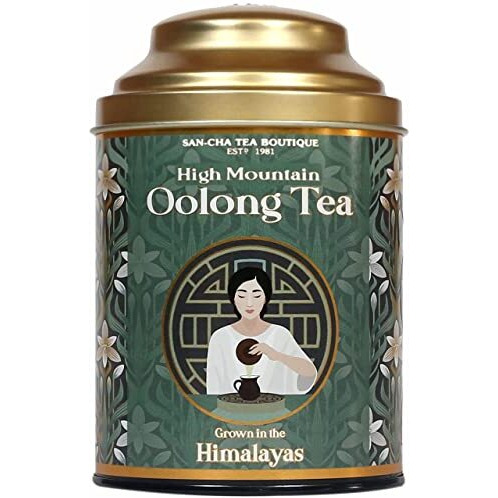 SAN-CHA Tea Boutique, Oolong Tea, 50 Gram Whole Leaf Oolong Tea, Harvested In Himalayas, Semi Fermented Tea Leaves