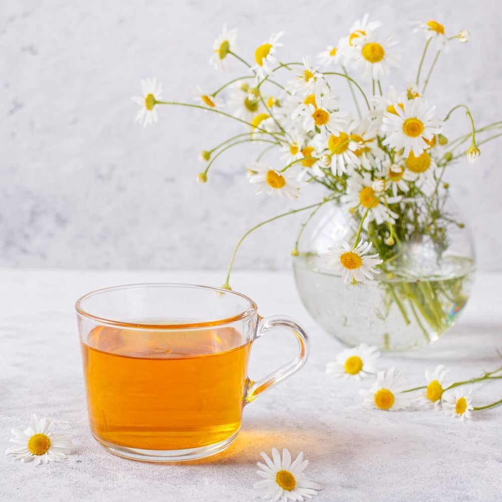 LUXMI Estates Chamomile Herbal Tea 50 Tea Bags (100 Gm) Loose Tea | Herbal Tea | Caffeine-Free | Single Ingredient | 50 Cups Bulk Pack |Organic|Natural