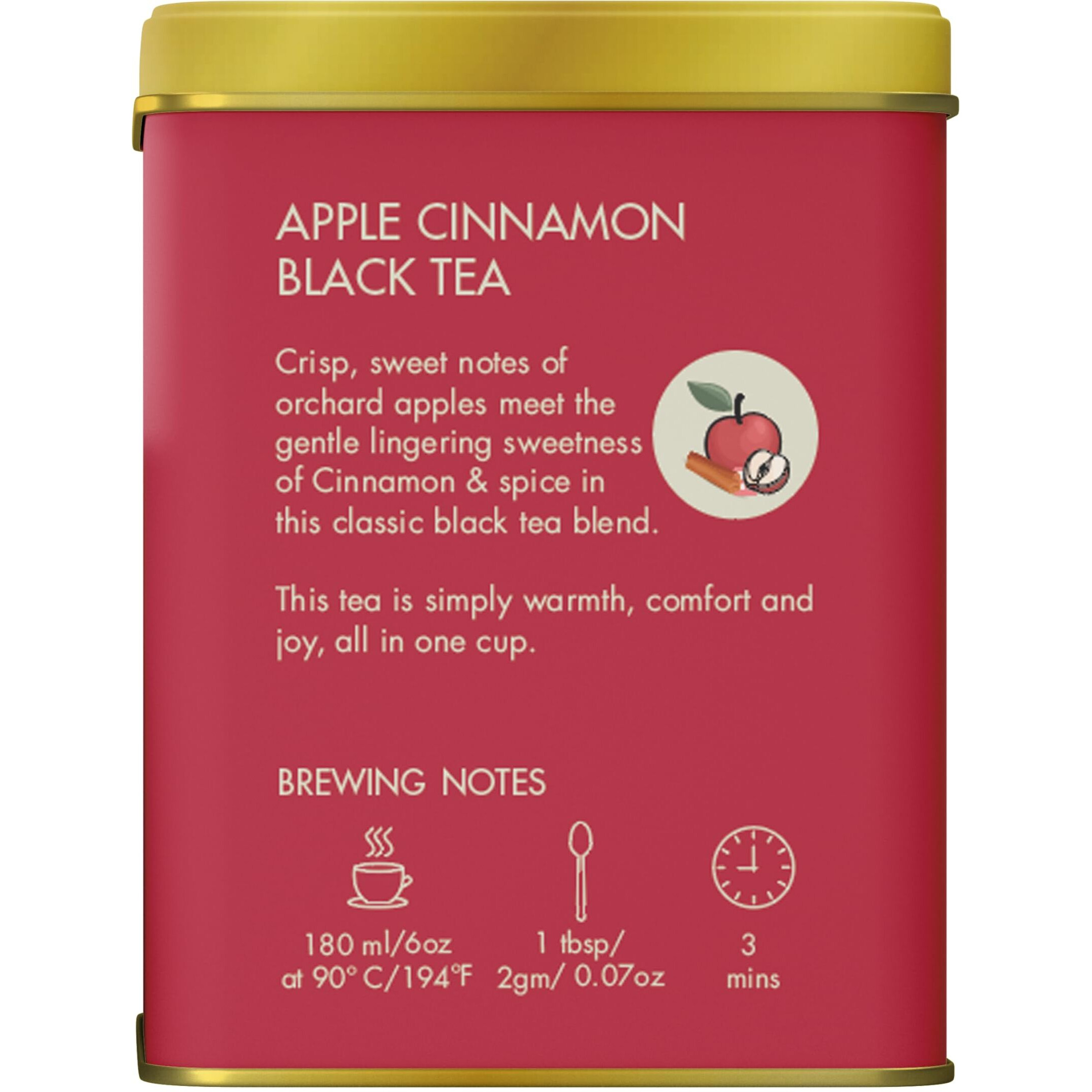 Makaibari Holiday Edition  Apple Cinnamon Black Tea | Usda Certified Premium Black Tea | Anti-Oxidants, Immunity Booster | Tin Caddy, Loose Leaves - 50 Gm