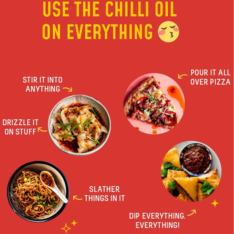 MasterChow Sichuan Chilli Oil Whole Noodle Pack - Spicy & Crunchy Chilli Oil Dip With Healthy Whole Wheat Noodles | 100% Veg & All Natural In Just 10 Minutes | Serves 4-5 Meals, 830 Gram