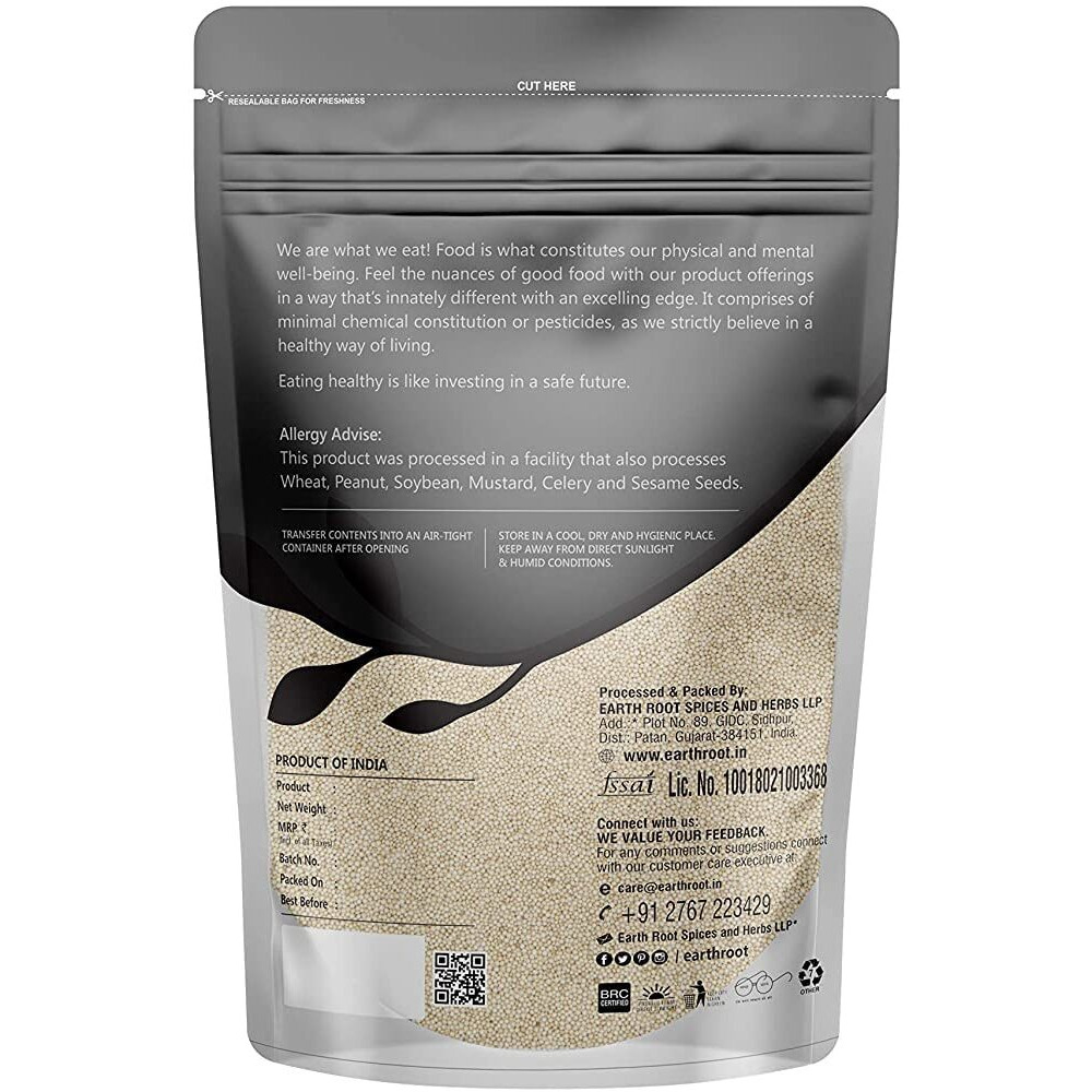 EarthRoot 200gm Natural Amaranth Seed | Rajgira | Ramdana Seeds High Protein | Gluten-Free Grain for Healthy Cooking | Ancient Grain Superfood
