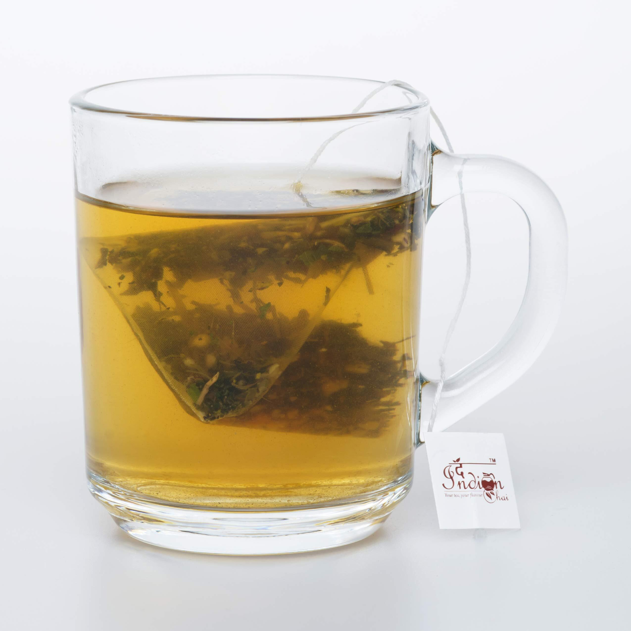 The Indian Chai Dandelion Root Tea For Detox|30 Pyramid Tea Bags|Kidney & Liver Detox Tea|Improves Kidney Function & Digestive Health|Herbal Tea|Dandelion Tea|Caffeine Free|Super-Herb|60Grams