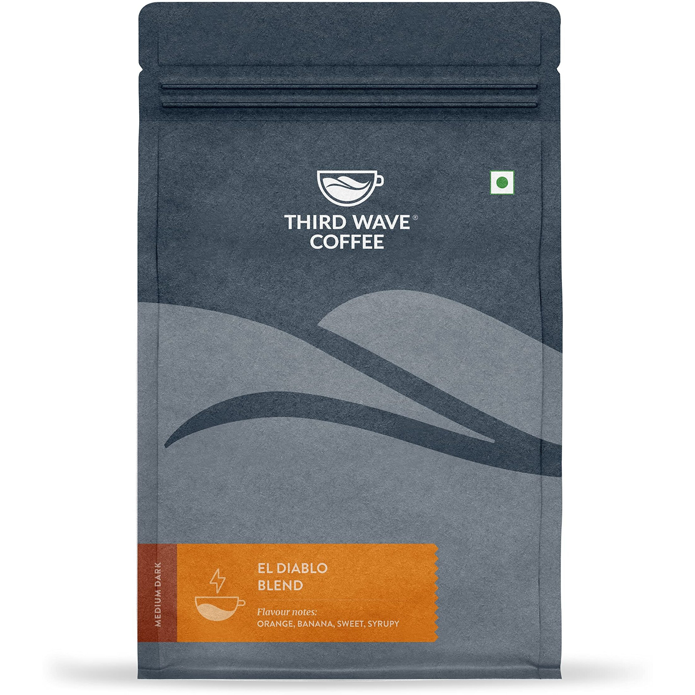 Third Wave Coffee Roasters Coffee The El Diablo Blend|100% Arabica Freshly Roasted Ground Coffee|Medium Dark Roast,250Gm (Pour Over/Electrical Dripper/Aeropress)|Medium Grind|Coffee Beans,Bag