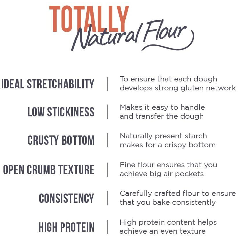 Raw Himalayas 00 Pizza Flour (10 Kg), Unbleached | Neapolitan | New York-Style | Pizza Fritta | Sicilian | Thin Crust | High Protein | Himalayan flour