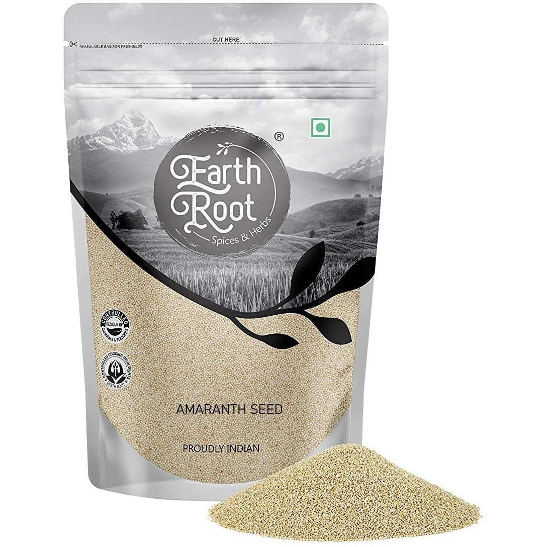 EarthRoot 1kg Natural Amaranth Seed | Rajgira | Ramdana Seeds High Protein | Gluten-Free Grain for Healthy Cooking | Ancient Grain Superfood