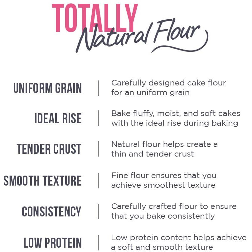 Raw Himalayas Cake Flour (1 Kg), Unbleached | Maida/APF Alternative | Low Protein | Muffins | Soft Cookies Waffles | Cinnamon rolls | Smooth Cakes | Himalayan flour