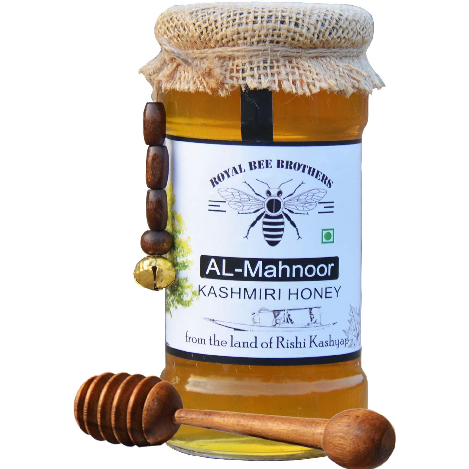 Royal Bee Brothers | Al-Mahnoor Kashmiri Honey | Thick & Light Golden Color Honey| 100% Natural and Unadulterated Honey
