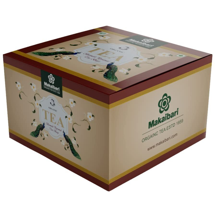 Makaibari Biodegradable Organic Fuso Pyramid Tea Bag English Breakfast | Usda Certified Premium Tea | Anti-Oxidants, Immunity Booster | 100% Organic | 50 Tea Bags - 100 Gm