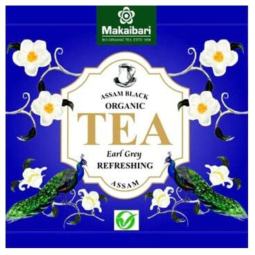 Makaibari Biodegradable Organic Fuso Pyramid Tea Bag Earl Grey | Usda Certified Tea | Anti-Oxidants, Immunity Booster | 100% Organic | 50 Tea Bags, Black Tea, 220 Gram