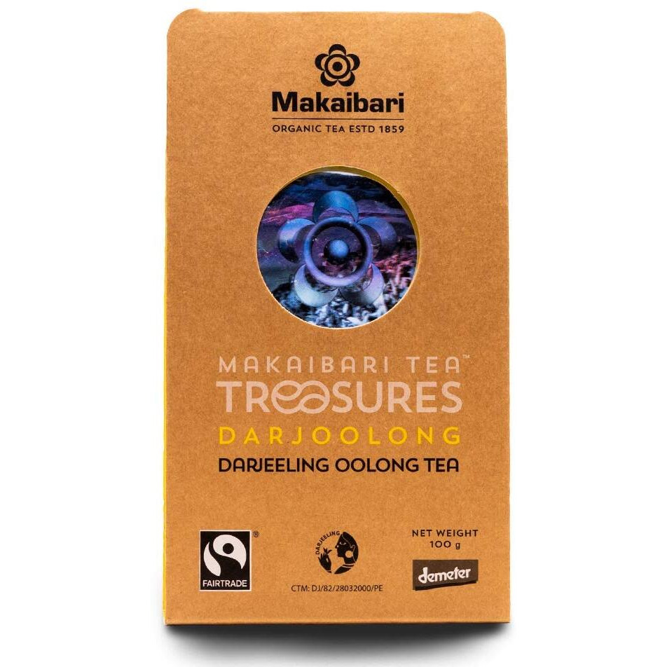 Makaibari Tea Treasures Darjoolong Tea | USDA Certified Organic Darjeeling Tea | 100% Natural Detox Tea | Semi-Fermented Oolong Whole Loose Leaf |100 Grams