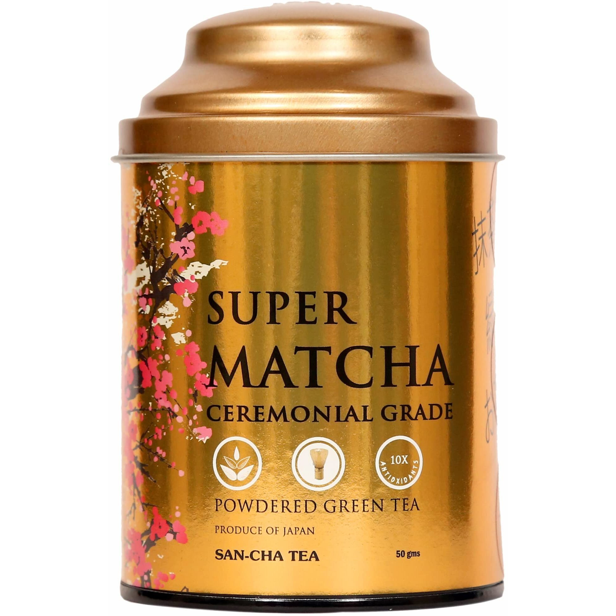SAN-CHA Tea Boutique, Super Matcha Tea, Japanese Matcha Green Tea, 100% Authentic Japanese Matcha, Ceremonial Grade Matcha (50Cups+, 240 Gram)