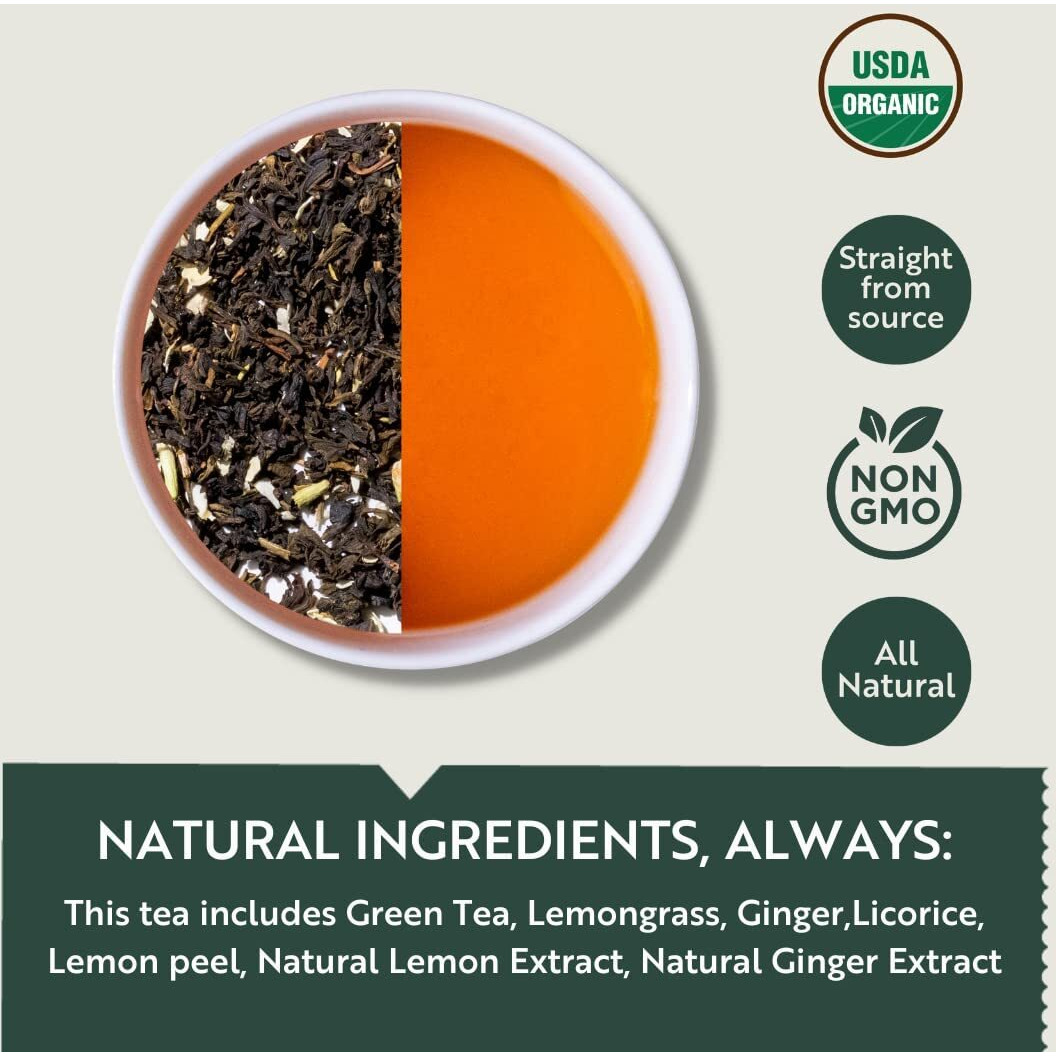 Luxmi Estates Midnight Bloom Jasmine Green Loose Leaf Tea 100gm Pack Of 2 | Certified USDA Organic Green Tea | With Organic Jasmine Buds | Darjeeling Green Tea| 100 Cups