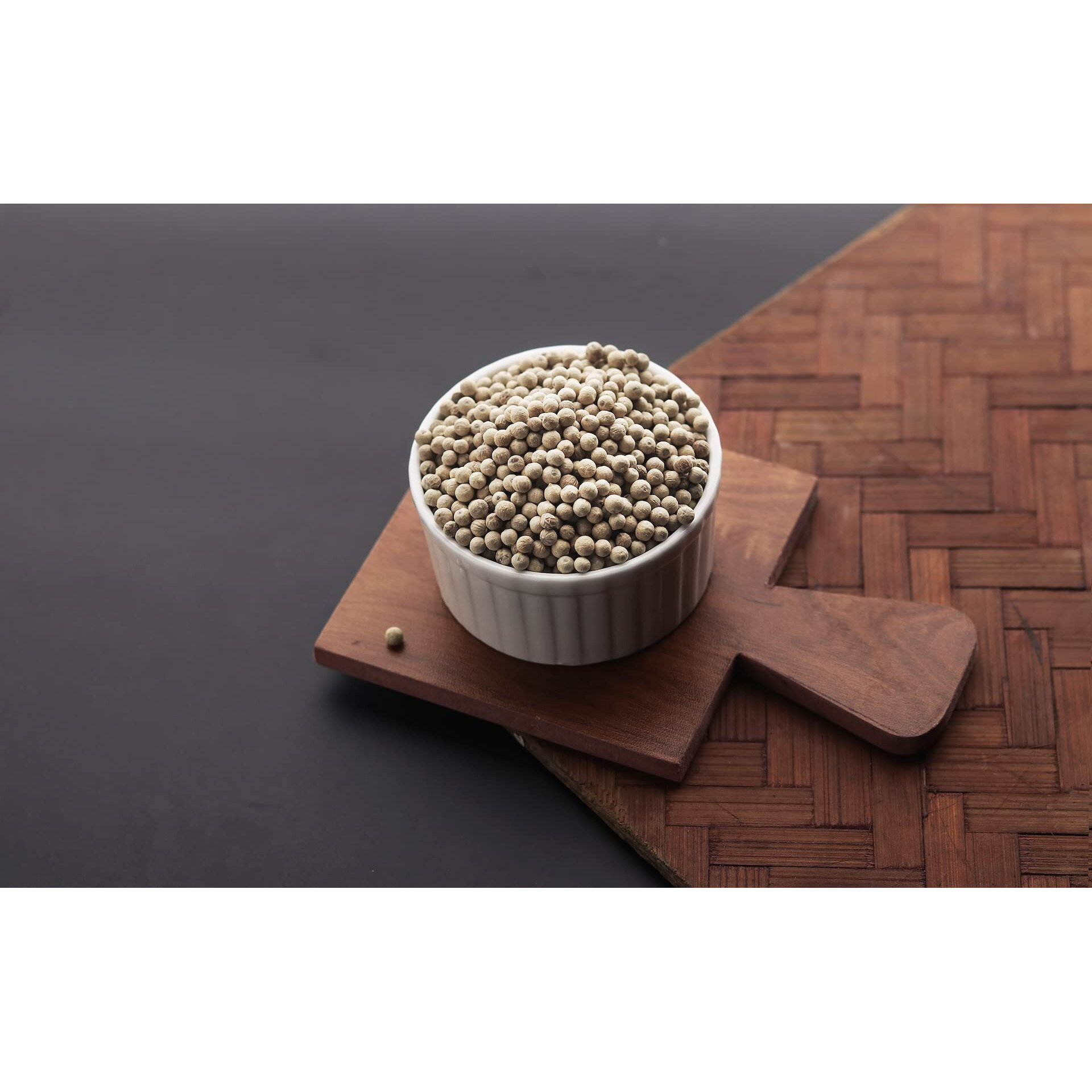 Pepperin White Pepper Whole (Safed Mirch Sabut) Natural (unbleached) White Peppercorns Export Quality, 100g