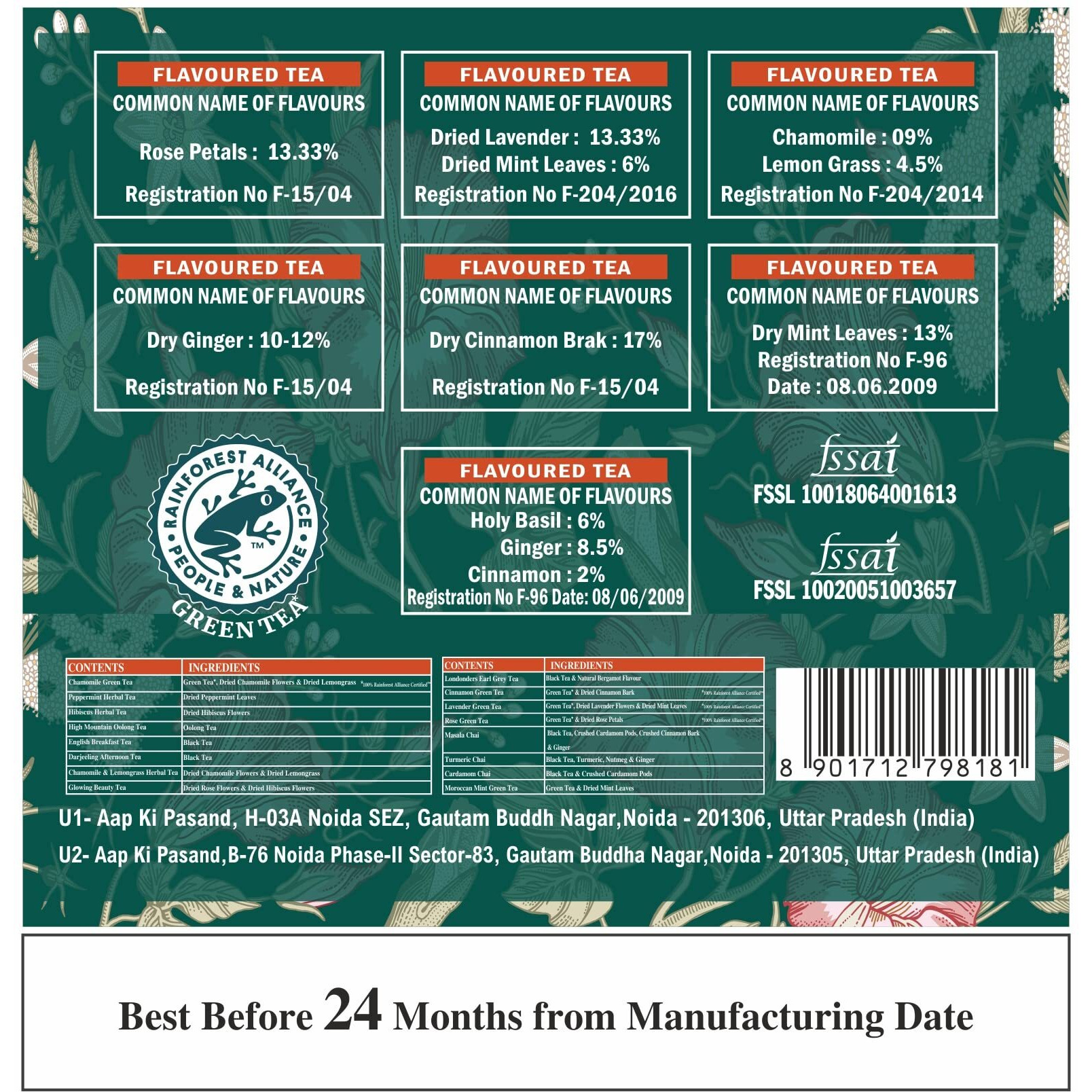 SAN-CHA Tea Boutique Wellness Collection Sampler Box, Tea Sampler Pack, Tea Assortment Of 16 Premium Tea Bags, Immunity Tea Range, Pyramid Tea Bags, Tea Variety Pack, 25.5 Grams, Pack Of 1, Green Tea
