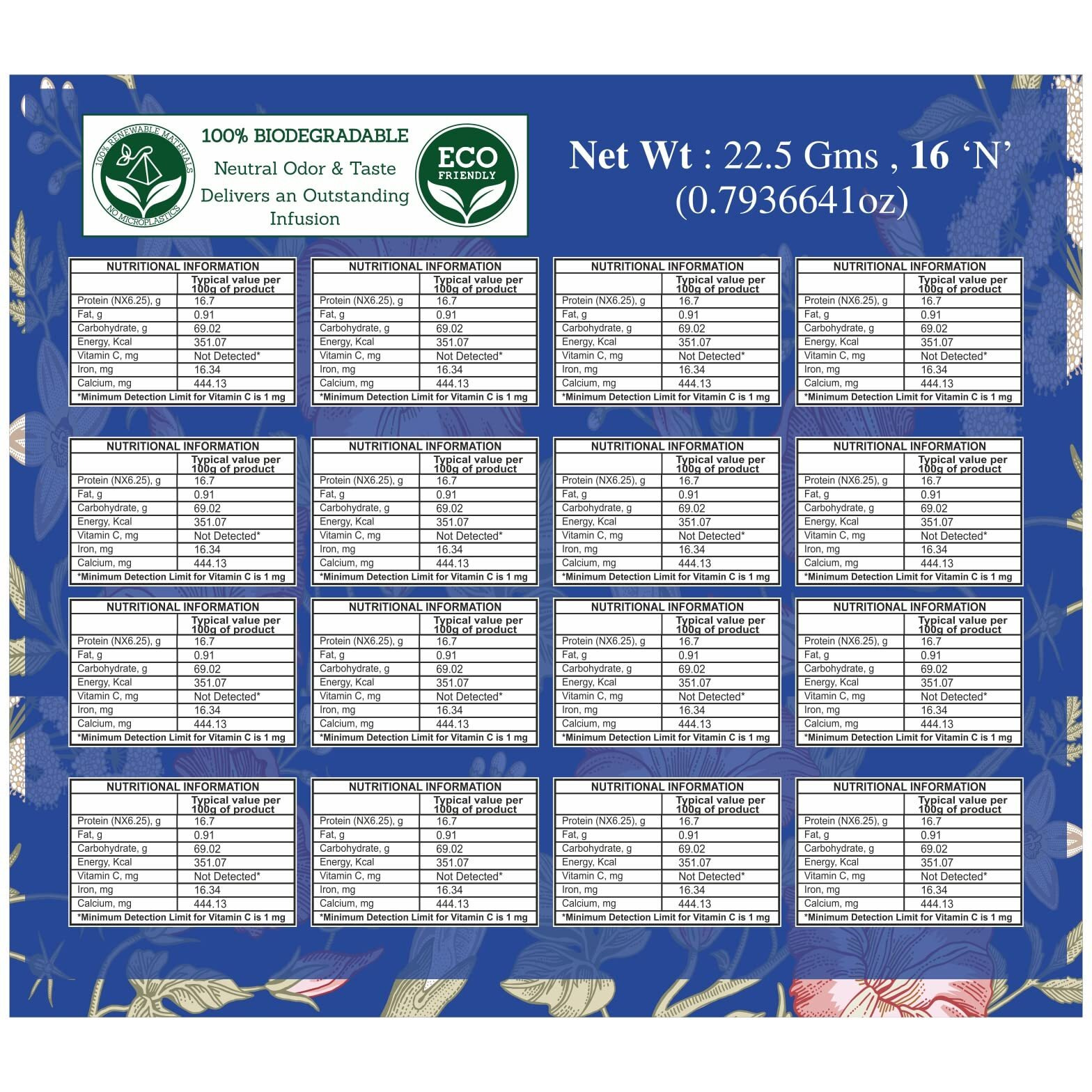 SAN-CHA Tea Boutique Botanical Collection Sampler Box|Sampler Trial Pack|Tea Assortment Of 16 Premium Tea Bags|Pyramid Tea Bags|Tea Variety Pack, Green Tea, 240 Gram