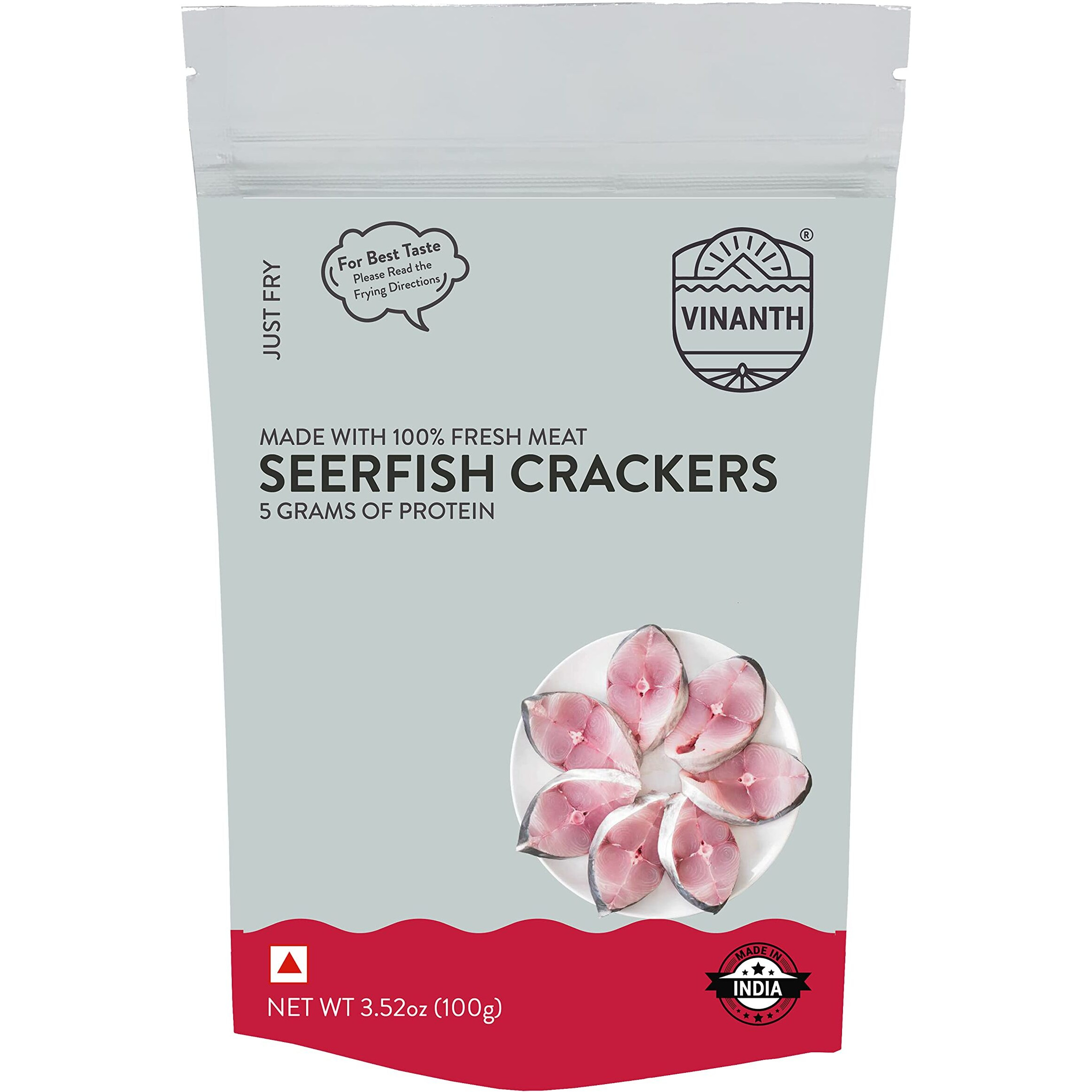 VINANTH ENTERPRISES FRESH MEAT PAPAD 100GMS (SEERFISH/KINGFISH)