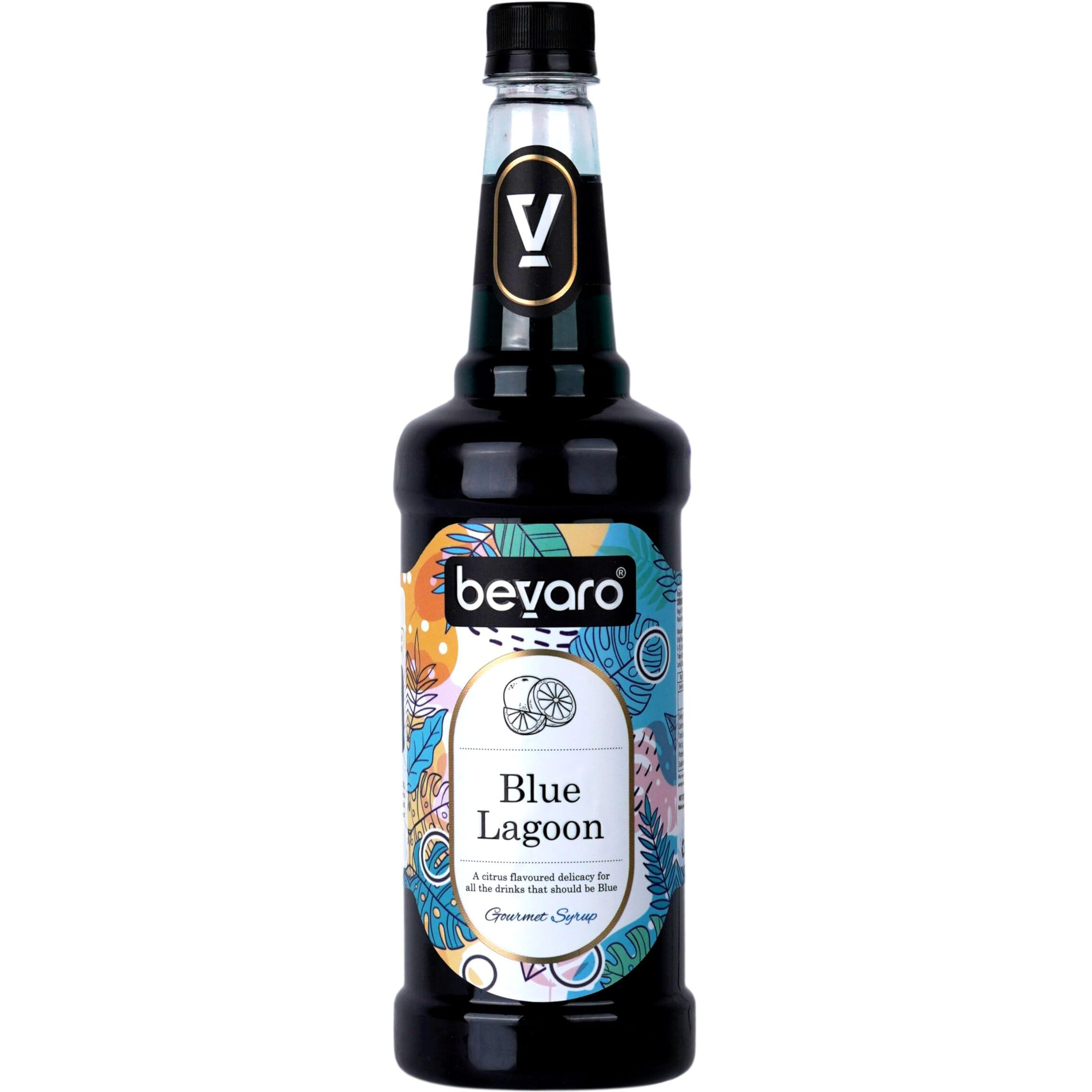 Bevaro Blue Lagoon Syrup, 1000 ml Refreshing Gourmet Syrup for Cocktails, Mocktails, Mixers, Ice crushers And other Beverages