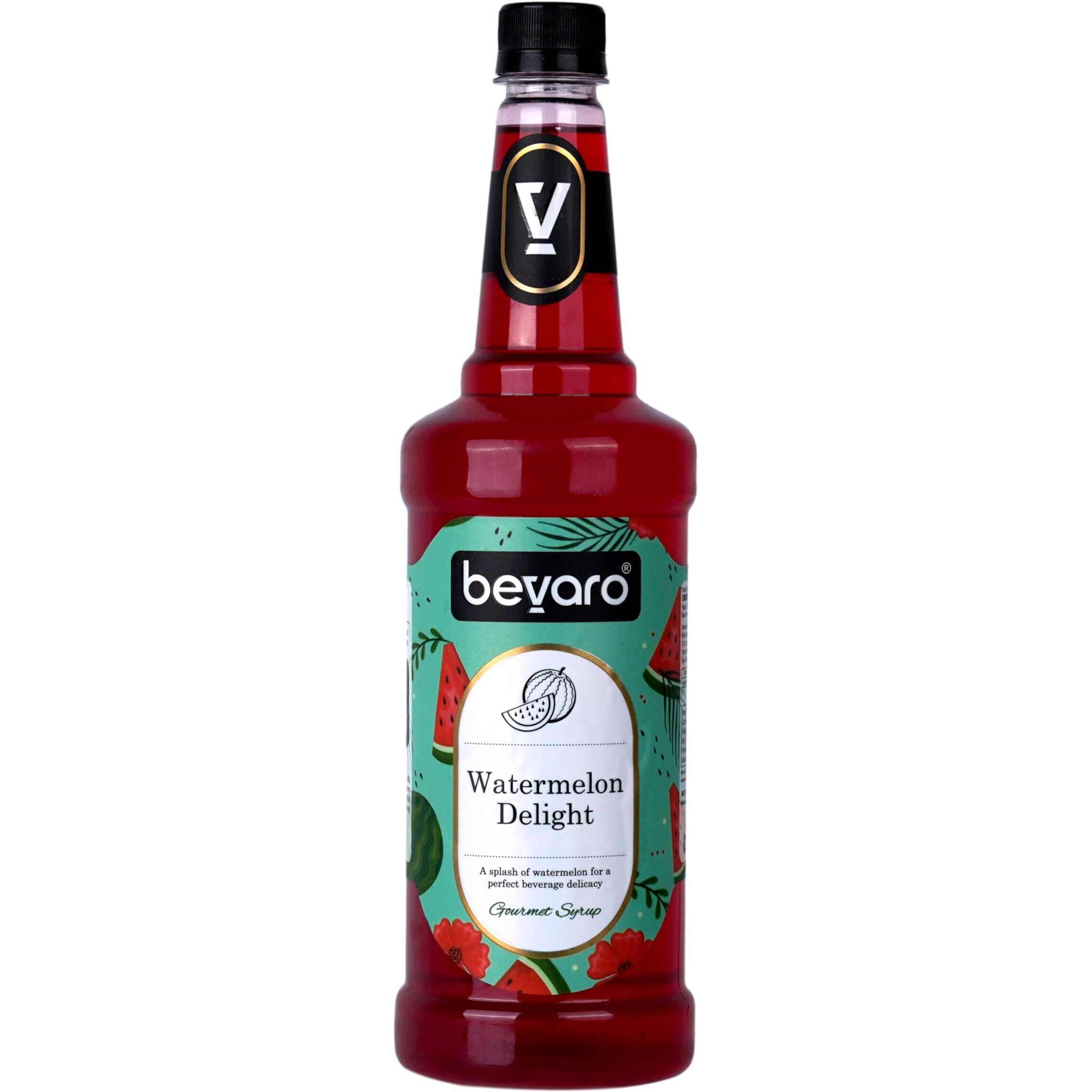 Bevaro Watermelon Delight Flavoured Syrup | Suitable For Cocktails, Mocktail, Mixer, Drinks, Juices and other Beverages |1000ml