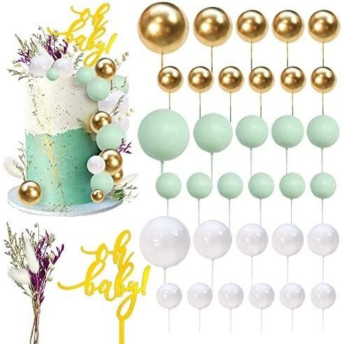 Royals Faux Ball Cake Topper (GREEN)