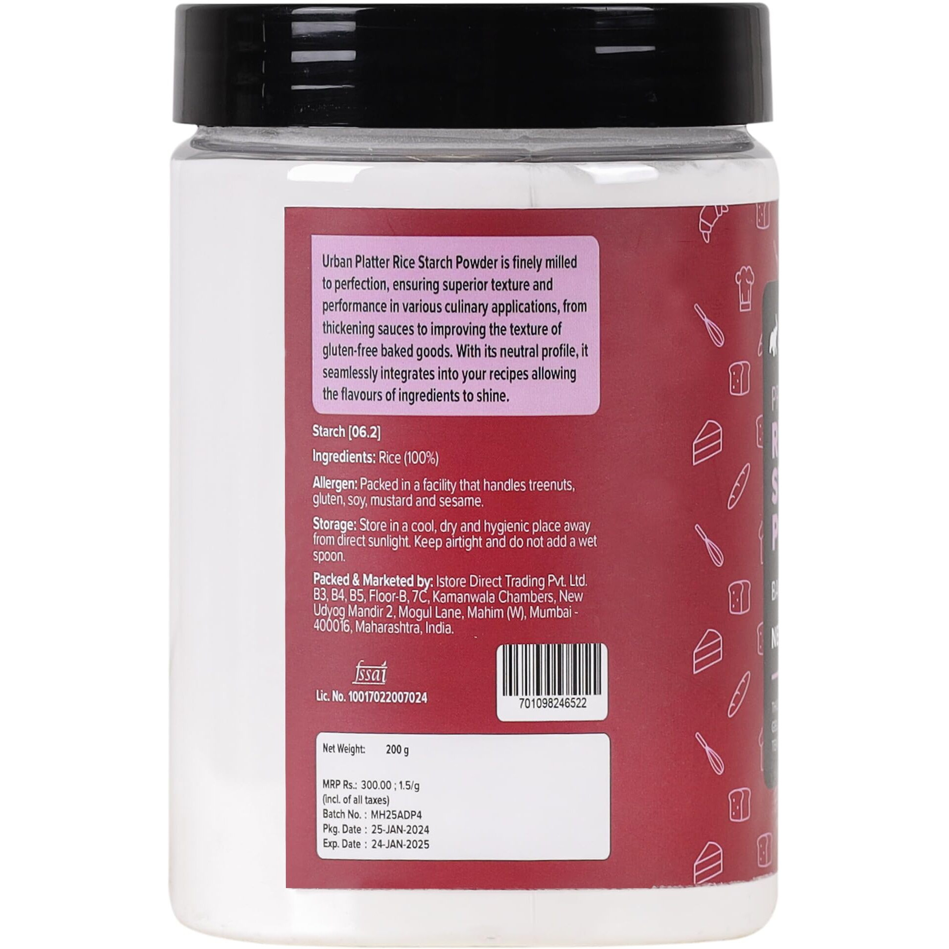 Urban Platter Rice Starch Powder, 200g