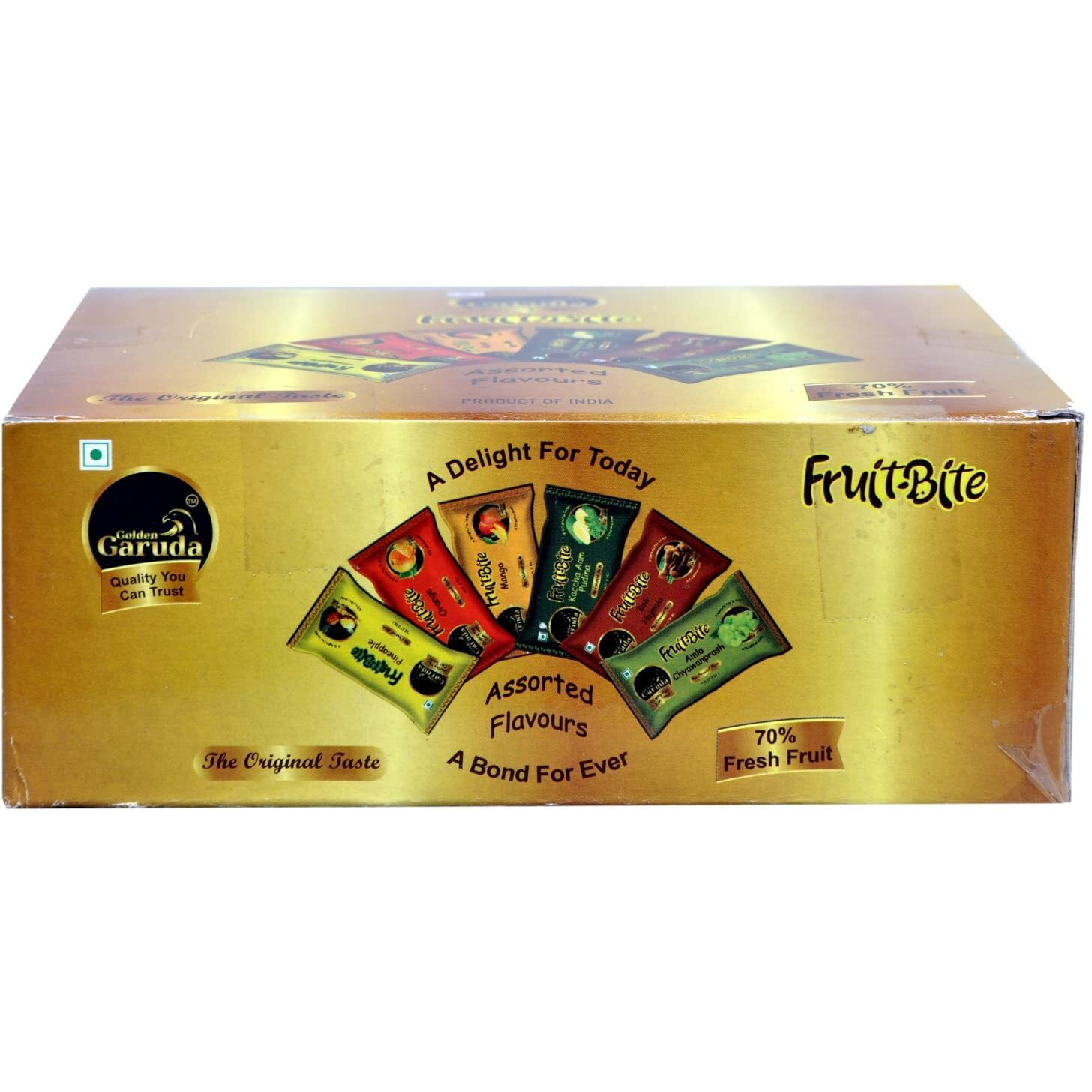 Golden Garuda Assorted fruit Bars (6 Flavours) Fruit Bite For Kids Pack Of 40