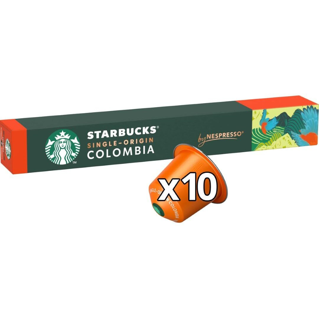 Starbucks Single-Origin Colombia by Nespresso Original Line Coffee Capsules Pack of 8