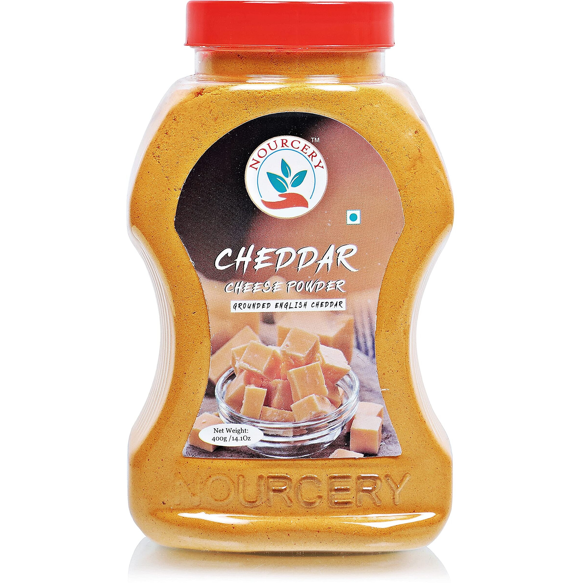 Nourcery Cheddar Cheese Powder, 400g (Grounded English Cheddar)