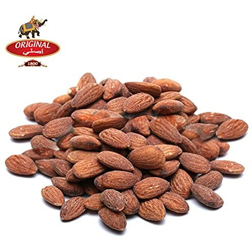 Original Roasted California Almonds 500g | Lightly Salted, Crunchy, Dry Roasted, Zero Oil, Non Fried | Big Sized Roasted California Almond Nuts Original 1800 (Label)