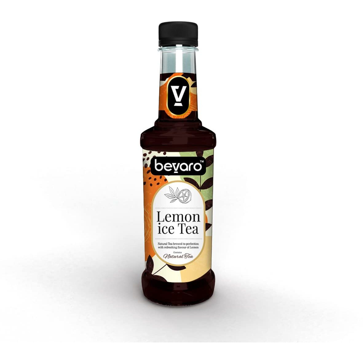 BEVARO Lemon Ice Tea Syrup, 750 ml Contains Natural Tea Extracts, Gourmet syrup for cocktails, mocktails, iced tea, mixers, cold brew, beverages And more