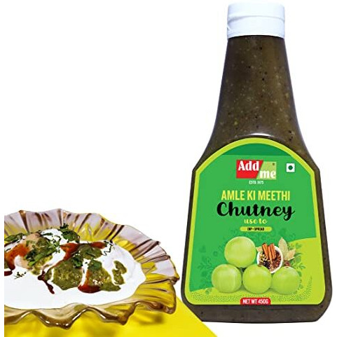 Add me Homemade Sweet amla Chutney Pickle Without Oil 450 G Aamle Ki Chutney, 450gm