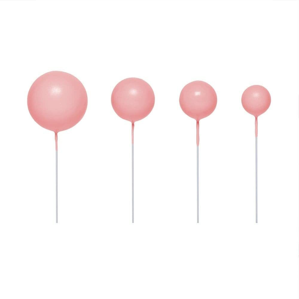 Royals Faux Ball Cake Topper (PINK)| Cake Decorating Faux Ball Birthday Topper Fancy Cake Decor Ball | Cake Topper | Muffin Topper | Cup Cake Topper |