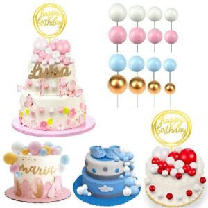 Royals Faux Ball Cake Topper (PINK)| Cake Decorating Faux Ball Birthday Topper Fancy Cake Decor Ball | Cake Topper | Muffin Topper | Cup Cake Topper |
