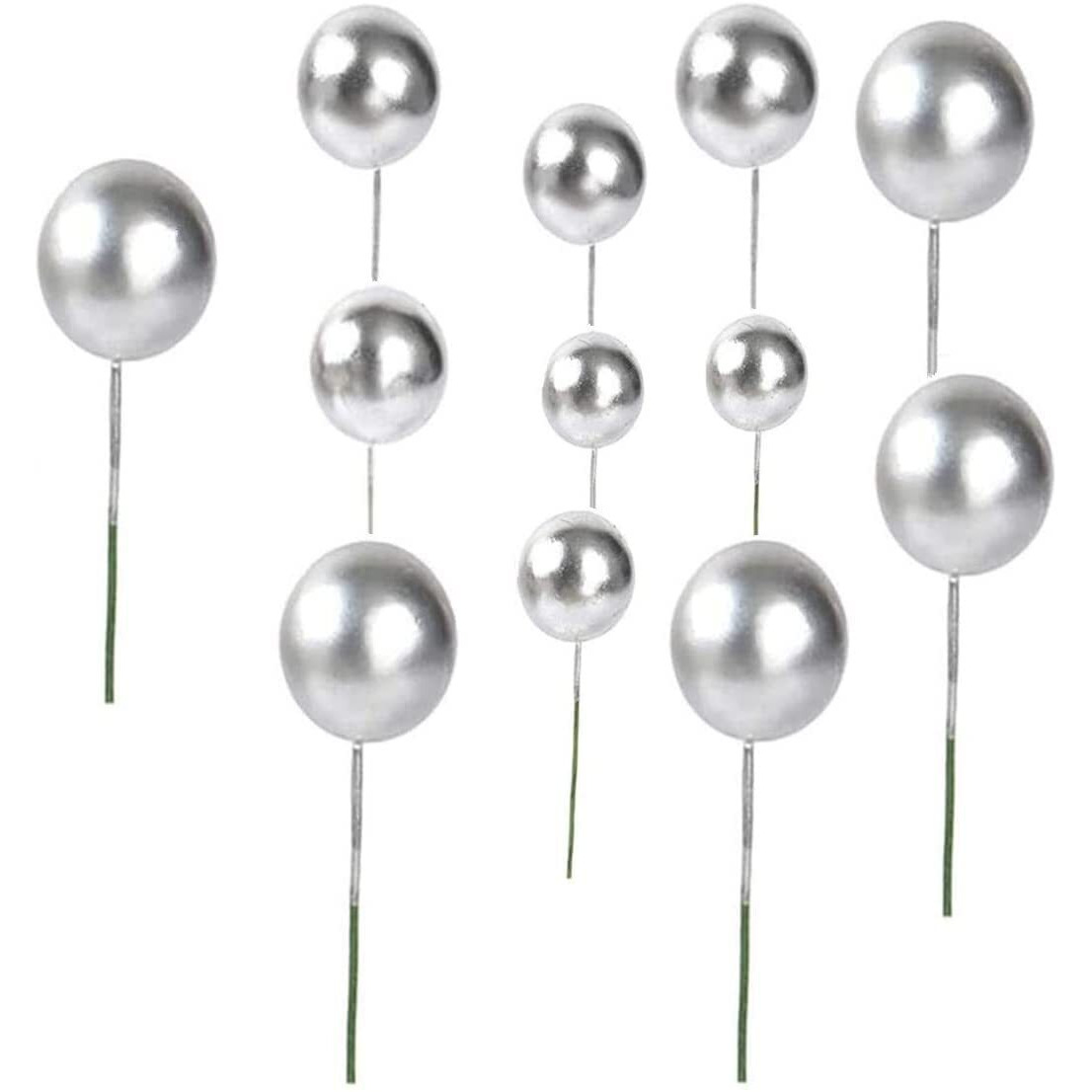 Royals Cake Ball Topper (silver)| Cake Decorating Faux Ball Birthday Topper Fancy Cake Decor Ball | Cake Topper | Muffin Topper | Cup Cake Topper |