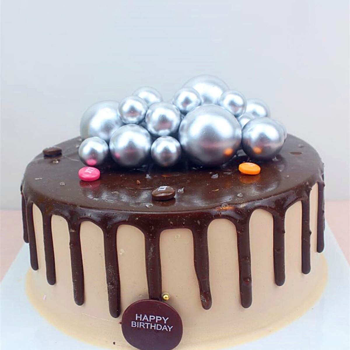 Royals Cake Ball Topper (silver)| Cake Decorating Faux Ball Birthday Topper Fancy Cake Decor Ball | Cake Topper | Muffin Topper | Cup Cake Topper |