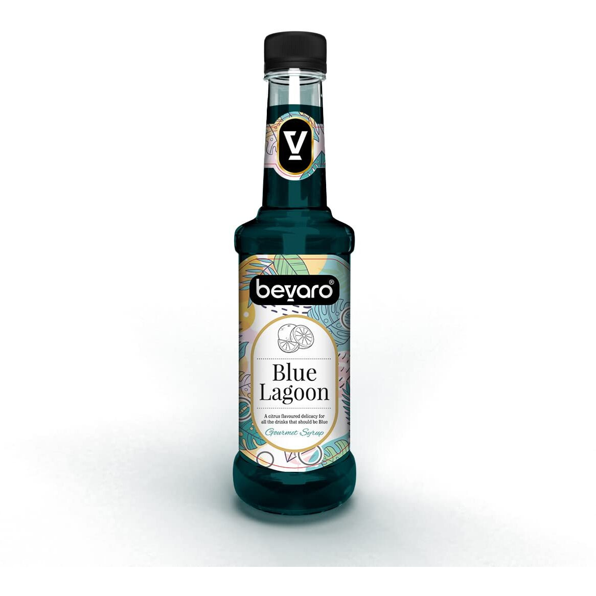 BEVARO Blue Lagoon Syrup, 300 ml Refreshing Gourmet Syrup for Cocktails, Mocktails, Mixers, Ice crushers And other Beverages