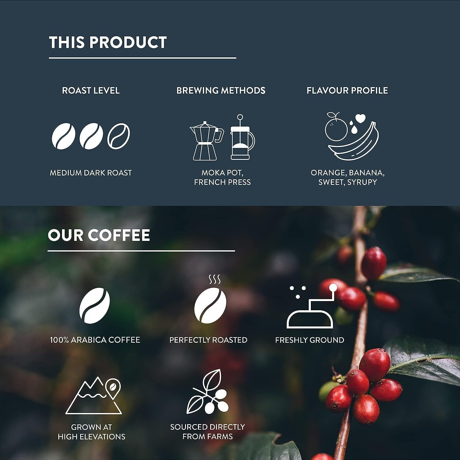 THIRD WAVE COFFEE ROASTERS The El Diablo Blend 100% Arabica Coffee Bag(Medium Dark Roast) - 250 Gm (Whole Beans)