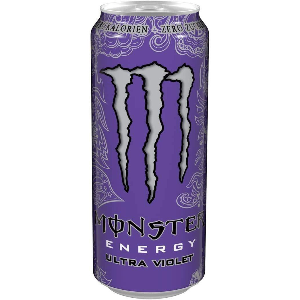 Monster Chef Need Energy Ultra Violet Zero Sugar Drink (Pack of 12Cans X 500ml Each)
