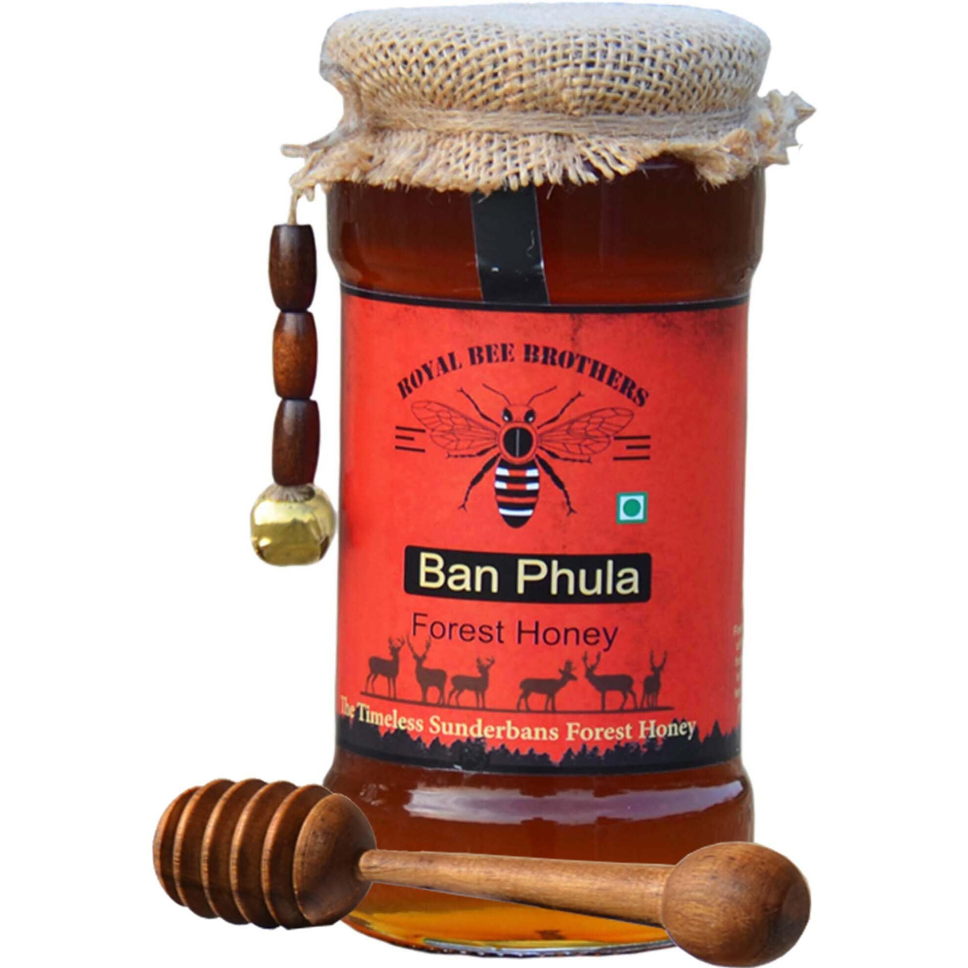 Royal Bee Brothers | Ban Phula Natural Forest Honey | Produce of Sundarbans Wild Honey Bees | 100% Raw, Unprocessed, Unheated, Unfiltered, No Chemical, No Adulteration