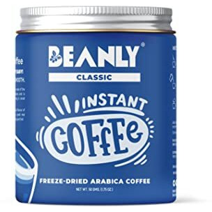 Beanly Instant Coffee Powder (Classic Flavour) - 50 gms, Arabica Coffee, Makes 50 Cups, Hot & Cold Coffee, Strong Coffee