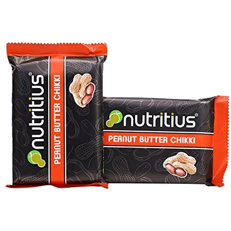 Nutritius Peanut Butter Chikki, 120G(Pack Of 3) Peanut No Preservative Colour Or Flavours,410 Grams