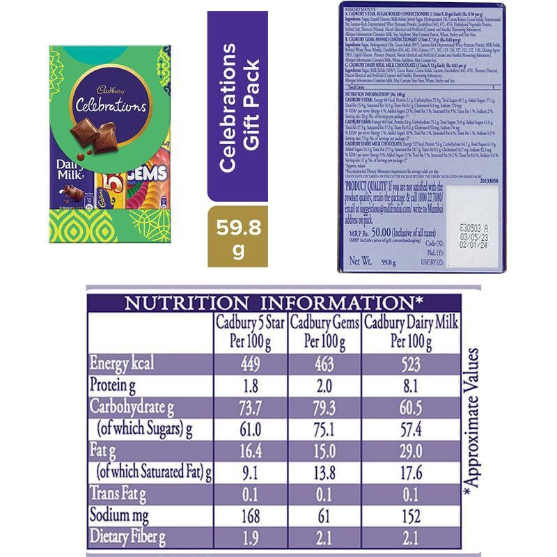 Rakhi Chocolate Gift Combo Set of 4 for Brother and Bhabhi Kids with Chocolate Gift Combo, Rakhi with Cadbury, Krishna Lumba Pearl Rakhi for Small Family on Rakshabandhan