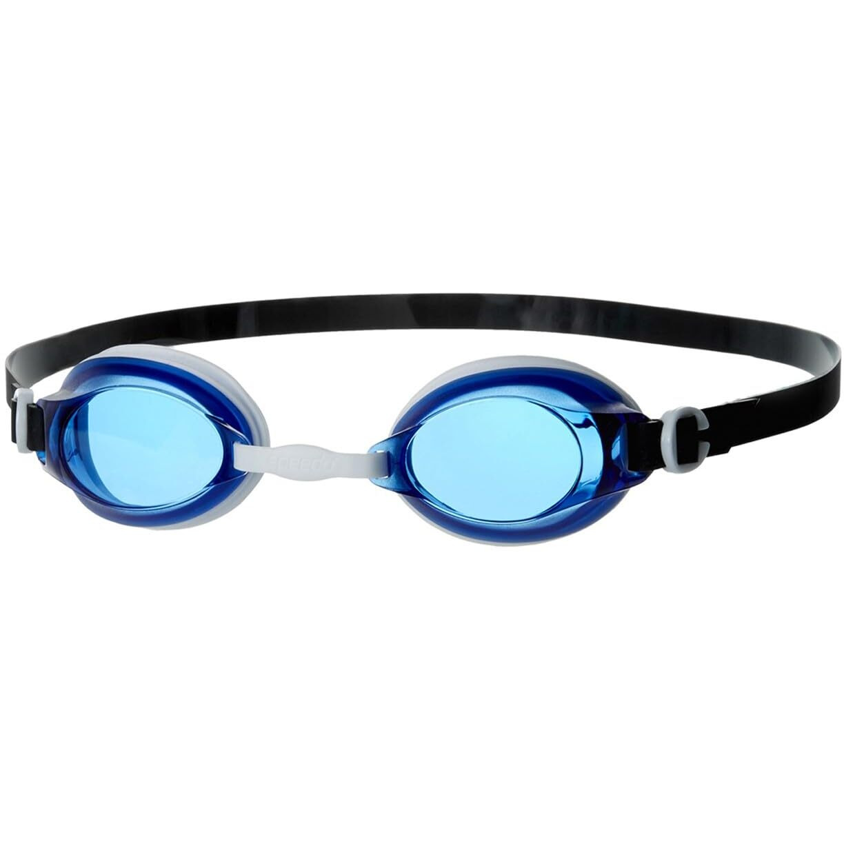 Speedo Unisex Adult Jet Clear-Lens Swim Goggles - Blue & White