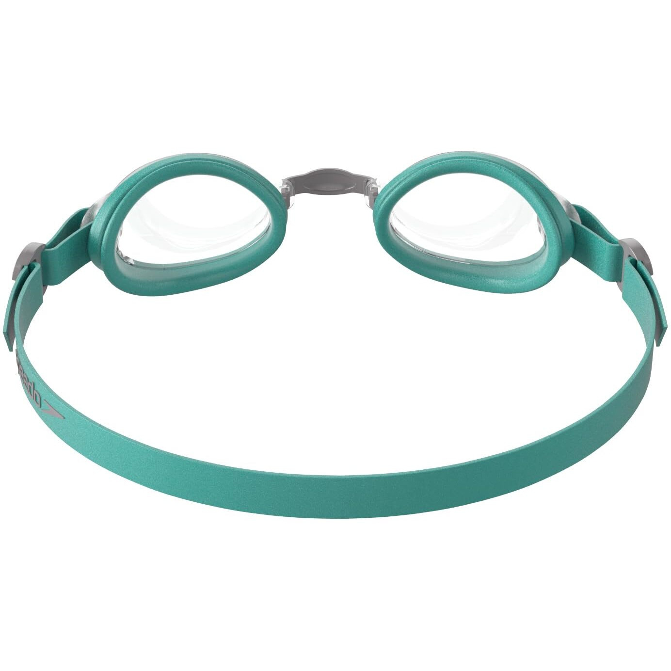 Speedo Unisex Adult Jet Clear-Lens Swim Goggles - Green & Clear