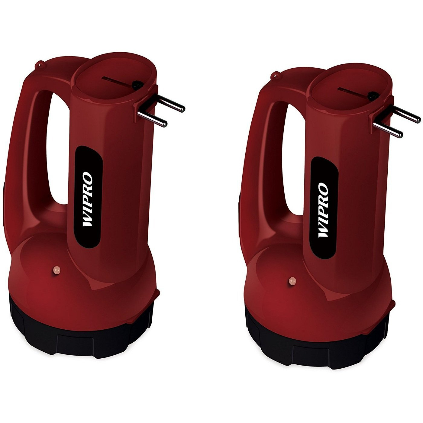 Wipro Emerald Rechargeable LED Torch-Red (Pack of 2)